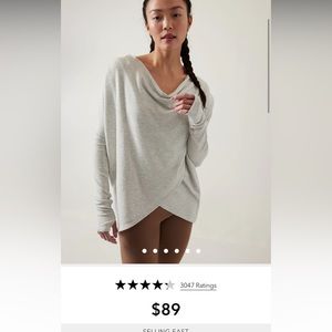 Athleta Purana Wrap Sweatshirt